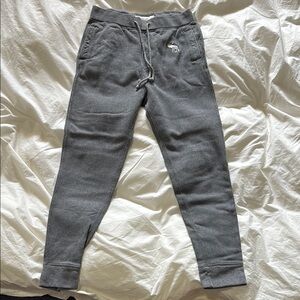 Gray A & F Jogger Pants